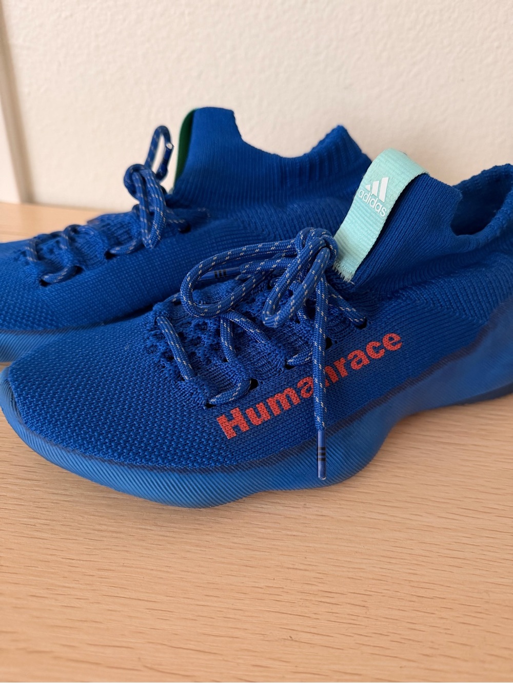 adidas Blue Humanrace Knit Running Shoes Pharrell